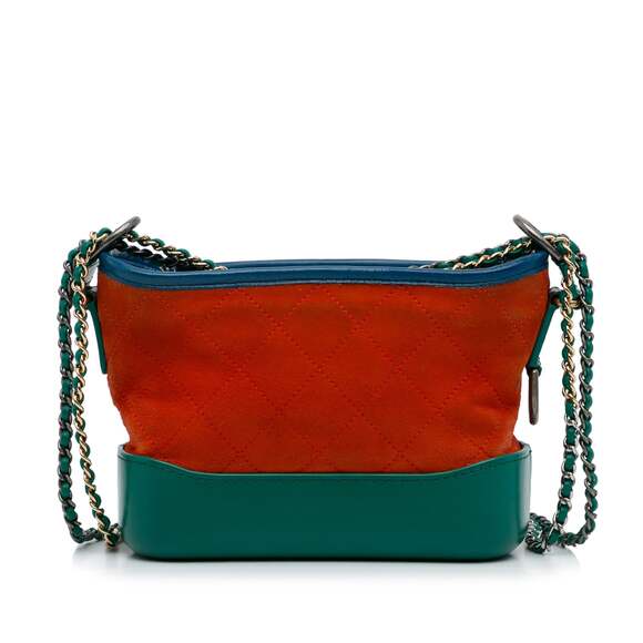 Gabrielle Hobo Quilted Suede Small #221639C14B - Picture 3 of 9